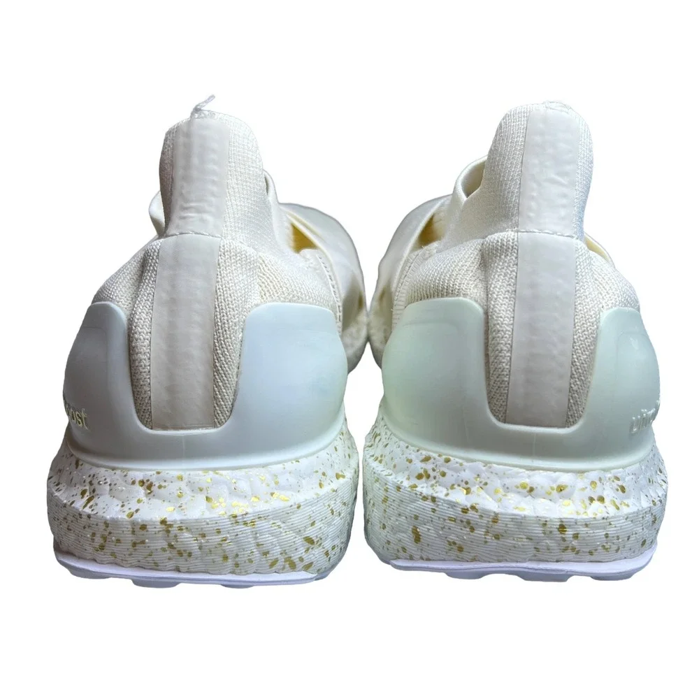 Adidas‎ Ultraboost Slip On DNA Cream White Gold Sneaker Athleisure Women's 9